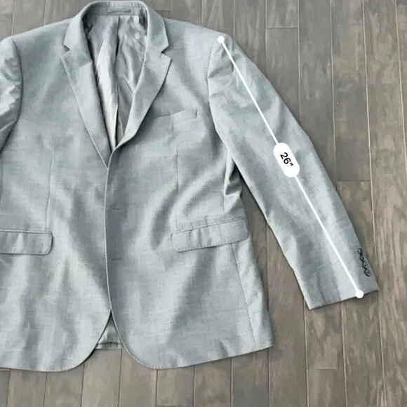 Grey John Lewis Men's Suit 48R Jacket 40R Pants - Picture 5 of 16
